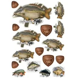 Pouze Dnes Giants fishing Mix nálepek Giants Fishing Kapr řádkáč ( 10ks )