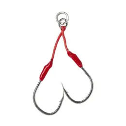 SAVAGE GEAR - Pomocný Háček Bloody Assist Hook J, 2/0, Double Asymmetric, 2ks Top Prodej