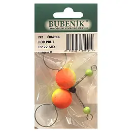 Bubeník - Číhátko pod prut 22mm, 2ks barva žlutá,červená Výprodej Oblíbený