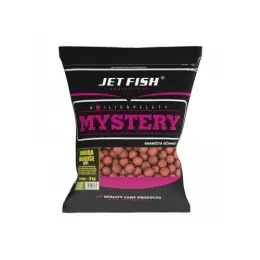 Ověřený JET FISH - Boilie MYSTERY 20mm 3kg - Jahoda/moruše
