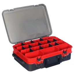 Speciální Cena Hell-Cat Kufřík plastový TB Double Layer ( Red-Grey )