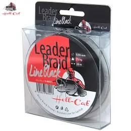 Hell-Cat Splétaná návazcová šňůra Leader Braid Line Black 20m 0.90mm/75kg Nejlepší Volba