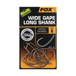 Dokud Zásoby Vydrží Fox háčky EDGES Wide Gape Long Shank