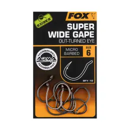 Expresní Doručení Fox háčky EDGES Super Wide Gape (Out-Turned Eye)