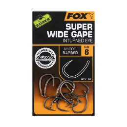 Přímo Od Výrobce Fox háčky EDGES Super Wide Gape (In-Turned Eye)
