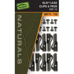 Ověřený Fox závěsky EDGES Naturals Slik Lead Clip & Pegs - Size 10