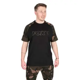 Hit Sezóny Fox tričko Black/Camo Outline T-Shirt