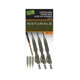 Fox montáž EDGES Naturals Copper Core Lead Clip Leaders Značkový