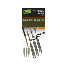 Horká Nabídka Fox montáž EDGES Naturals Copper Core Heli Leaders