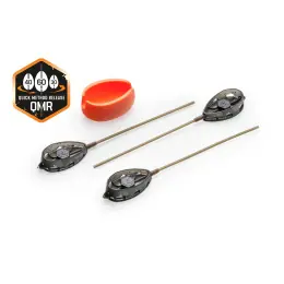 Hit Sezóny Mivardi Sada rychlovýměnných method krmítek QMR Flat L long (30g + 40g + 50g + mould)