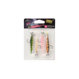 Odeslání Ihned Slick Shad 11cm x4 Mixed UV Colour Pack LOADED 10g 3/0 head