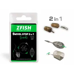 Horká Nabídka ZFISH Konektor Swivel Stop Beads 2in1