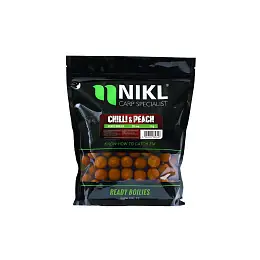 Nikl Ready boilie Chilli & Peach Značkový