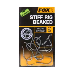 Fox háčky EDGES Stiff Rig Beaked Pouze Dnes