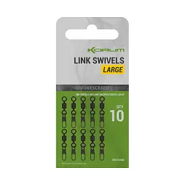 Tovární Cena KORUM - Karabinka Smokescreen Link Swivels, 10ks, Large