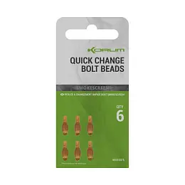 KORUM - Smokescreen Quick Change Bolt Beads 6 ks Speciální Cena
