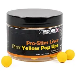 CC Moore - POP UPS Pro-Stim Liver, 12mm, 55ks, Yellow Kup Teď