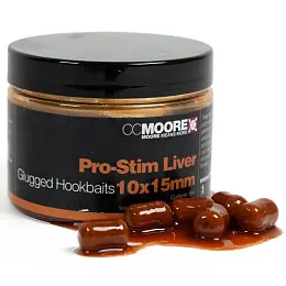 CC Moore - Glugged hookbaits Pro-Stim Liver (dumbels v dipu) 15x18mm, 35ks Nejlepší Volba