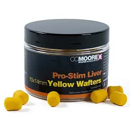 CC Moore - Pro-Stim Liver Dumbell Wafters Yellow, 10x14mm, 65ks Výprodej