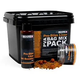 Hit Sezóny CC Moore - PVA Bag Mix Pack Pro-Stim Liver, Kbelík