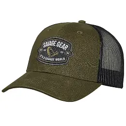 SAVAGE GEAR - Kšiltovka Badge Trucker Cap Green Nízká Cena
