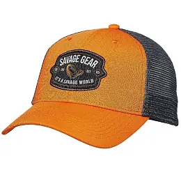 SAVAGE GEAR - Kšiltovka Badge Trucker Cap Orange Vrácení Zdarma