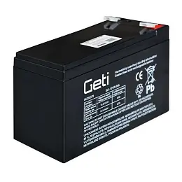 GETI baterie olověná 12 V 9 Ah (konektor 6,35mm) Akční Cena