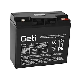 Baterie olověná 12V 20Ah GETI Cenová Bomba